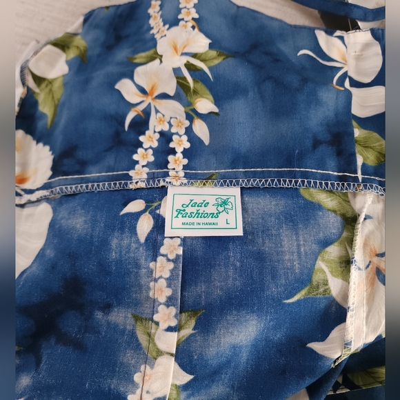 Jade Fashions Hawaiian Print Dress Size:Large - Picture 6 of 7